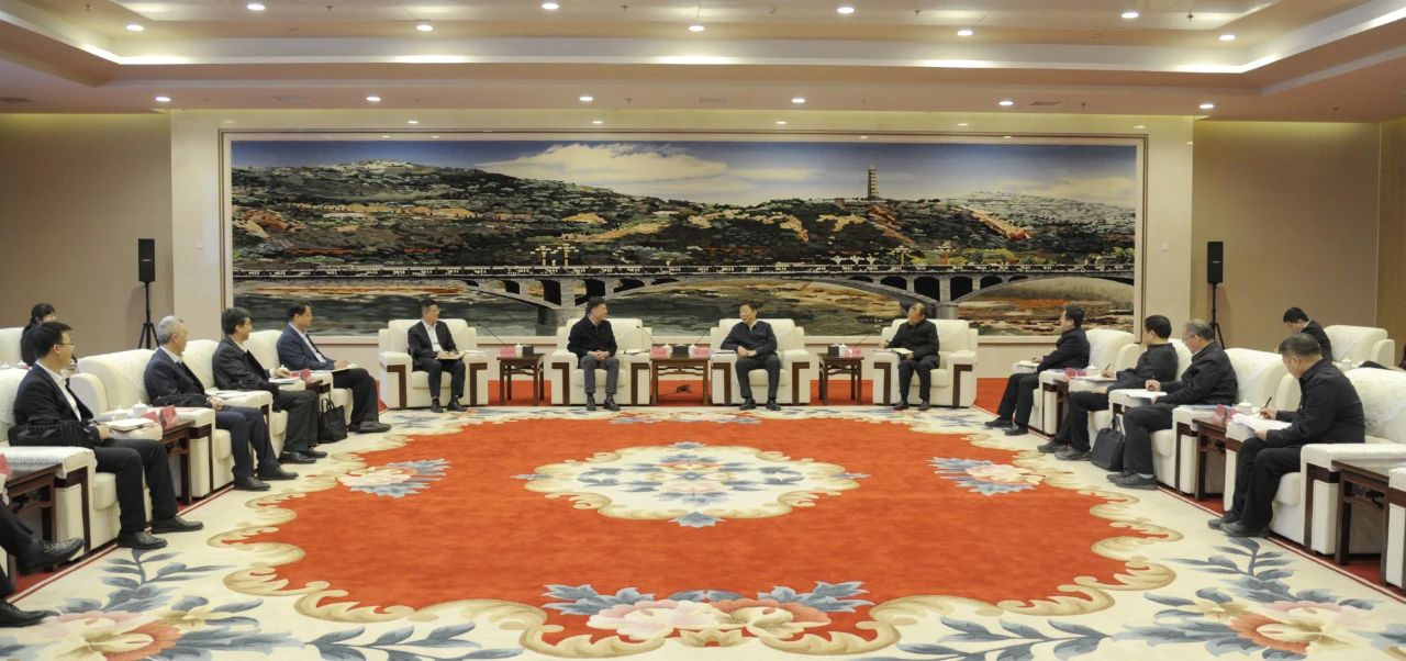 陜西省委常委、延安市委書記趙剛會見嚴(yán)鑒鉑董事長一行