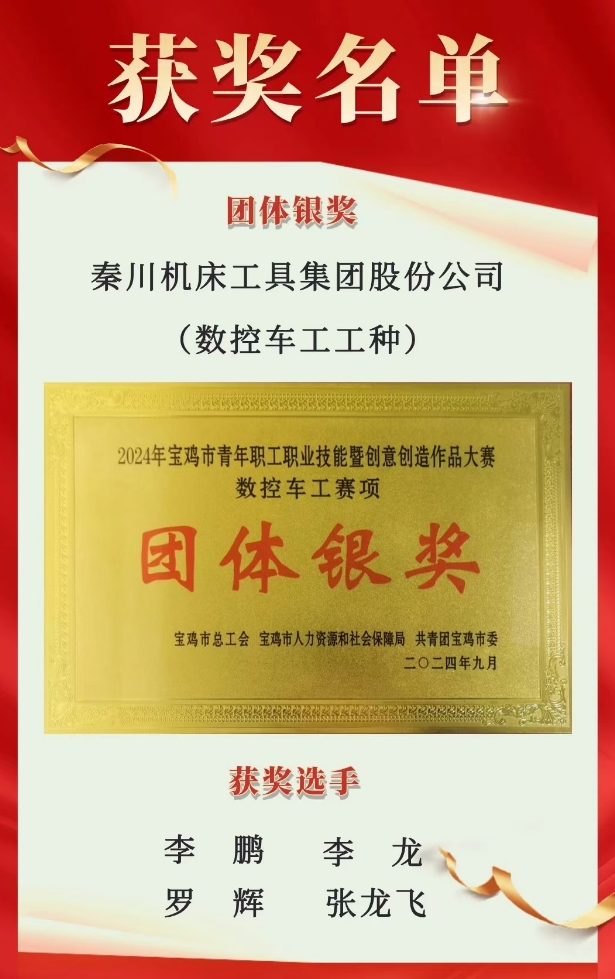 【群團工作】喜報！秦川青年在寶雞市青年職工職業(yè)技能暨創(chuàng)意創(chuàng)造作品大賽中斬獲佳績！
